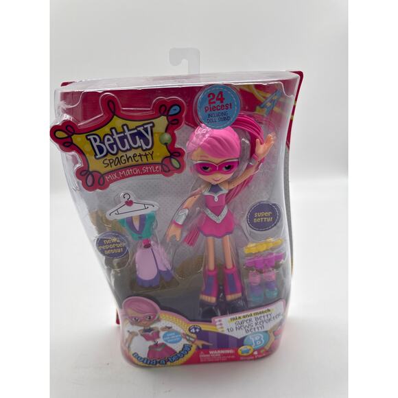 Betty Spaghetty "SUPER BETTY" to NEWS REPORTER: 24 pieces Mix and Match NIB - Picture 1 of 2